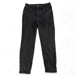Hollister Jeans Womens 5R Black Ultra High‎ Rise Mom Classic Stretch Denim
